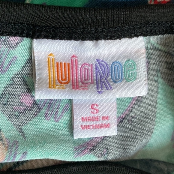 LuLaRoe green and black Mickey Minnie baseball tee small - Picture 5 of 7